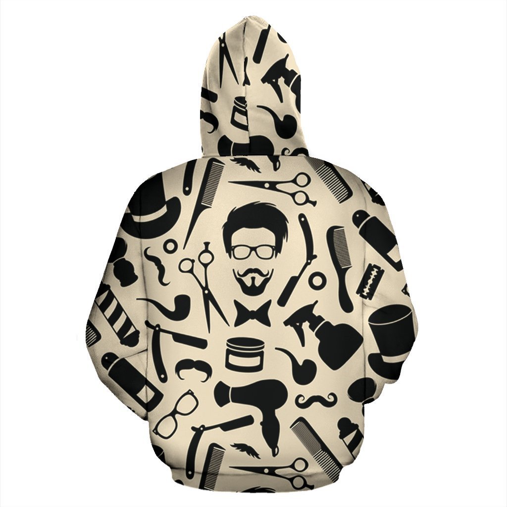 BARBER ZIP-UP HOODIE-Amazing Hoodie-Men's Zip-Up Hoodie-S-Vibe Cosy™