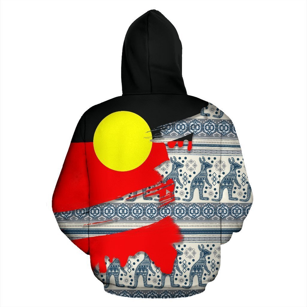 Aboriginal Flag And Pattern 3D All Over Printed Hoodie MP512 - Amaze Style™-Apparel