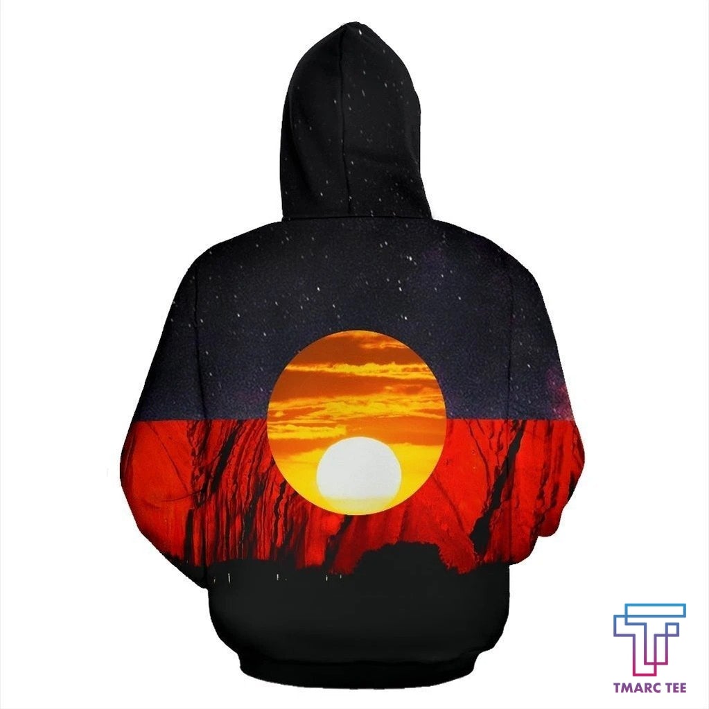 Australia Koori Kangaroo Aboriginal Flag™ All Over Print Hoodies HC - Amaze Style™-Apparel