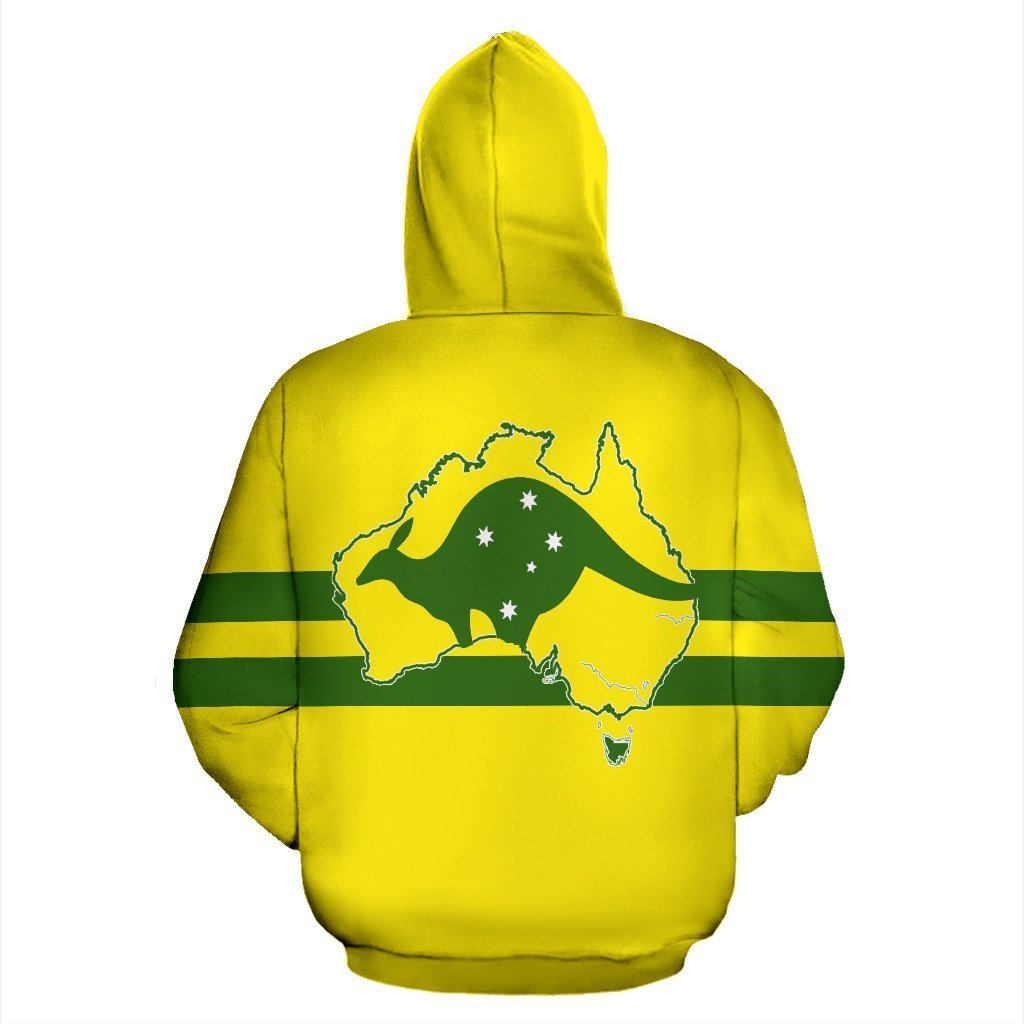 Australia Map All Over Hoodie  - NNK1469 - Amaze Style™-Apparel
