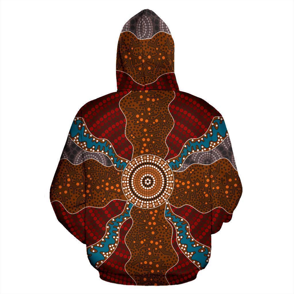 Australia All Over Hoodie Australia Pattern- NNK1476 - Amaze Style™-Apparel