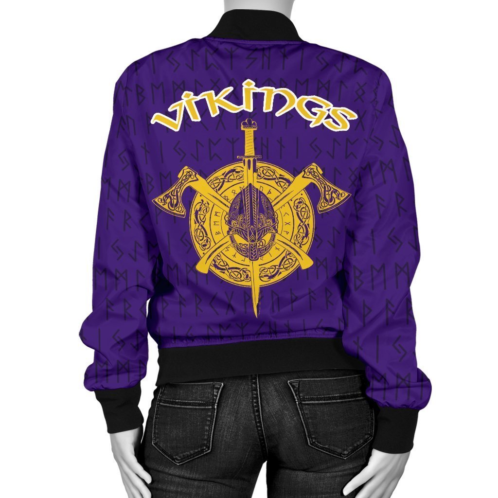 Viking Warrior™ Women's Bomber Jacket TH75 - Amaze Style™-BOMBER JACKETS (P)