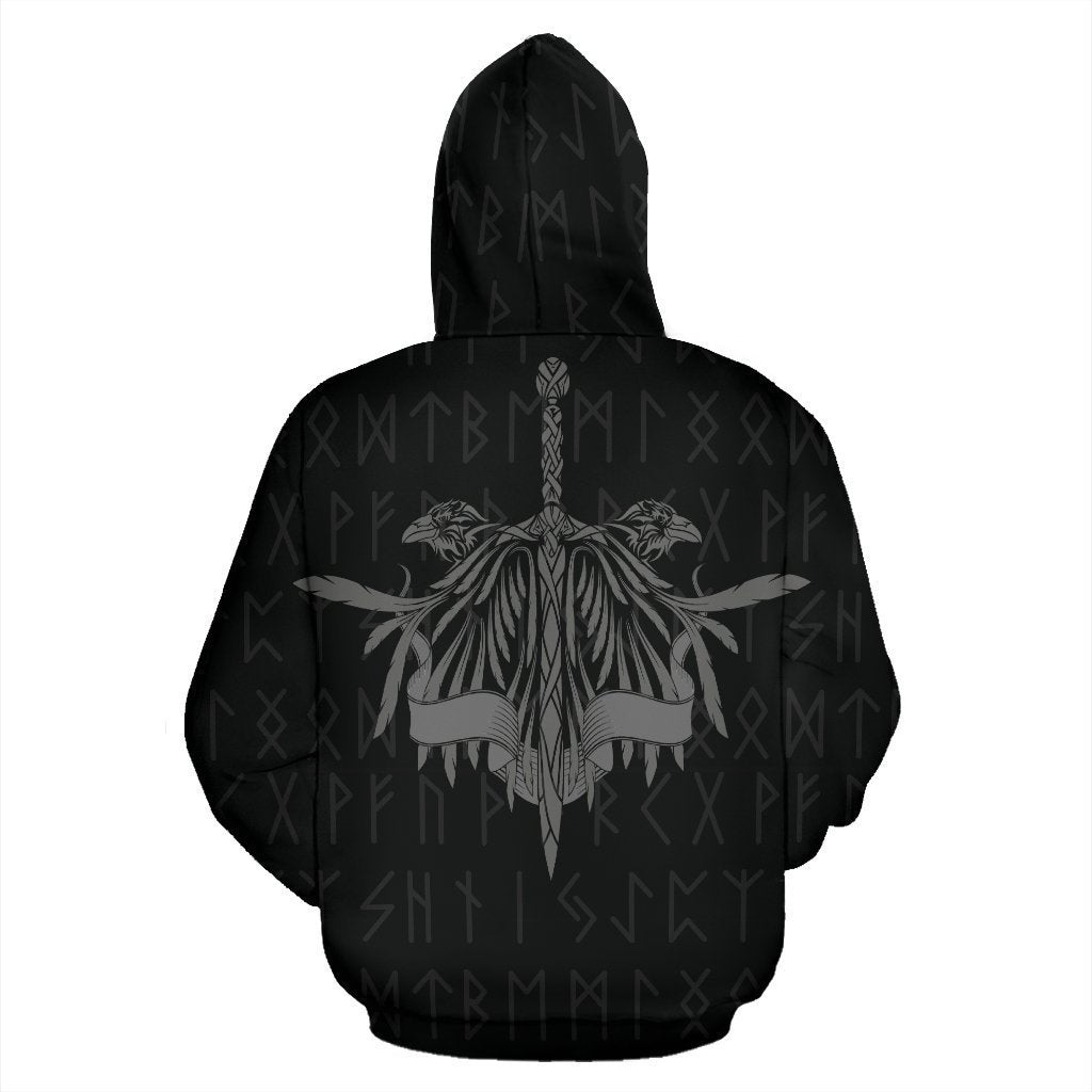 Viking Ravens - God's Guardian Hoodie - Amaze Style™-ALL OVER PRINT HOODIES (P)