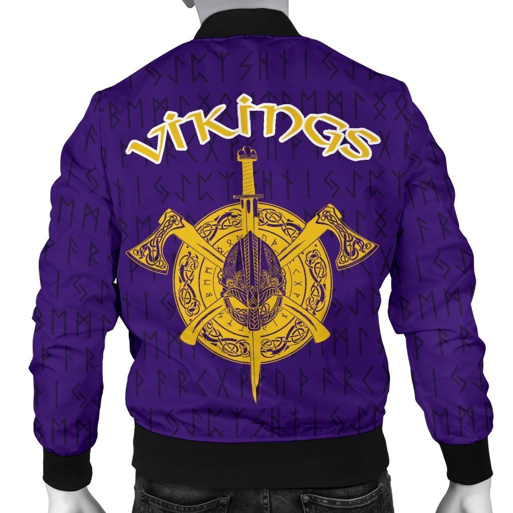 Viking Warrior™  Men's Bomber Jacket TH75 - Amaze Style™-BOMBER JACKETS (P)