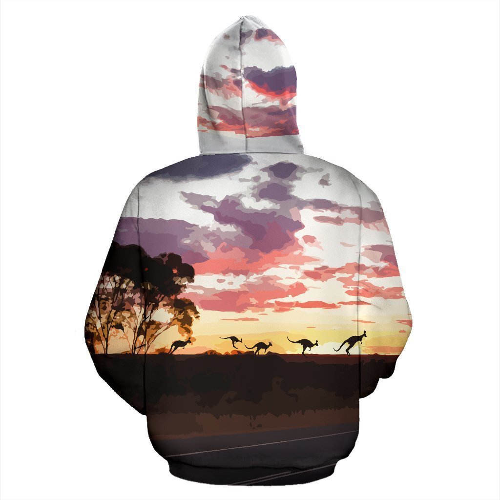 Zip Up Hoodie Australia Koala And Kangaroo Sign™ K5 - Amaze Style™-ALL OVER PRINT ZIP HOODIES (P)