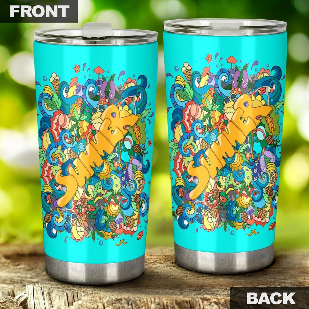 Summer Azzurro-Amaze Style™-Tumbler - Summer Azzurro-20oz Large-Vibe Cosy™