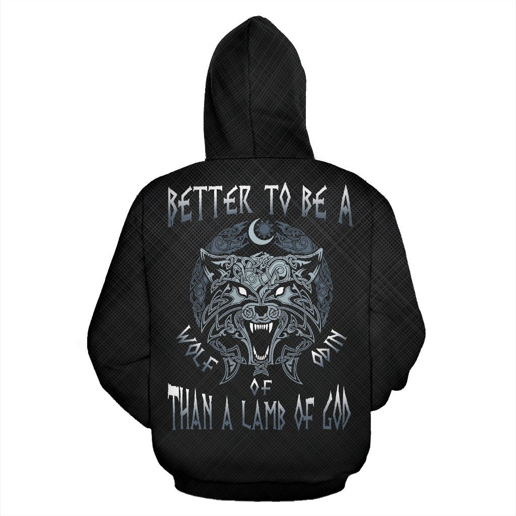 Viking Wolf Of Odin Zip-Up Hoodie A7 - Amaze Style™-ALL OVER PRINT ZIP HOODIES (P)