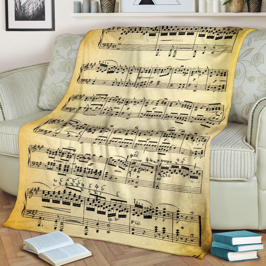 Vecchio Spartito - Coperta in Pile -Amaze Style™-placeholder-placeholder-Vibe Cosy™