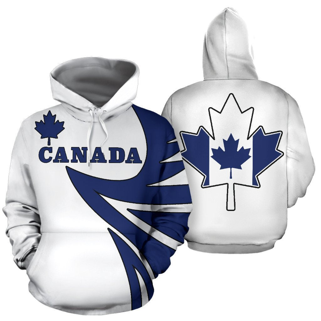 Canada Maple Leaf Hoodie - Warrior Style - White PL - Amaze Style™-Apparel