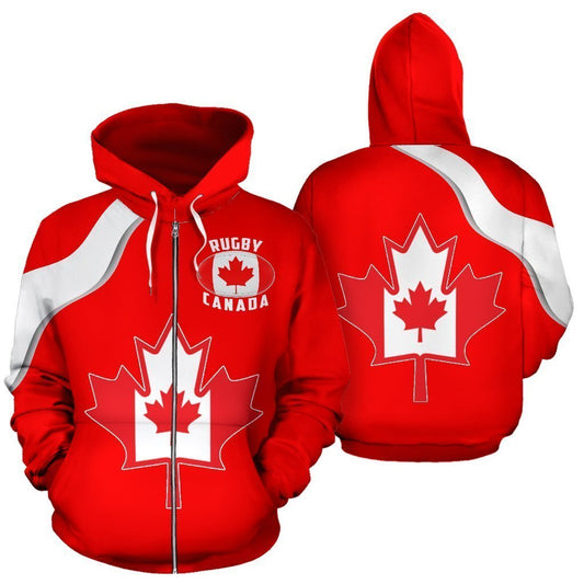 Canada Rugby Maple Leaf Hoodie K4 - Amaze Style™-Apparel