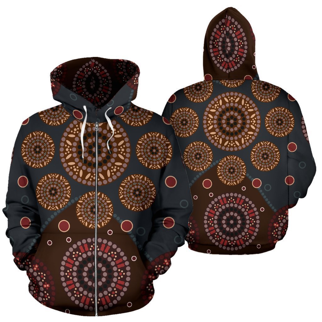 Beautiful Aboriginal 3D All Over Printed Hoodie MP517-Apparel-MP-Zipped Hoodie-M-Vibe Cosy™