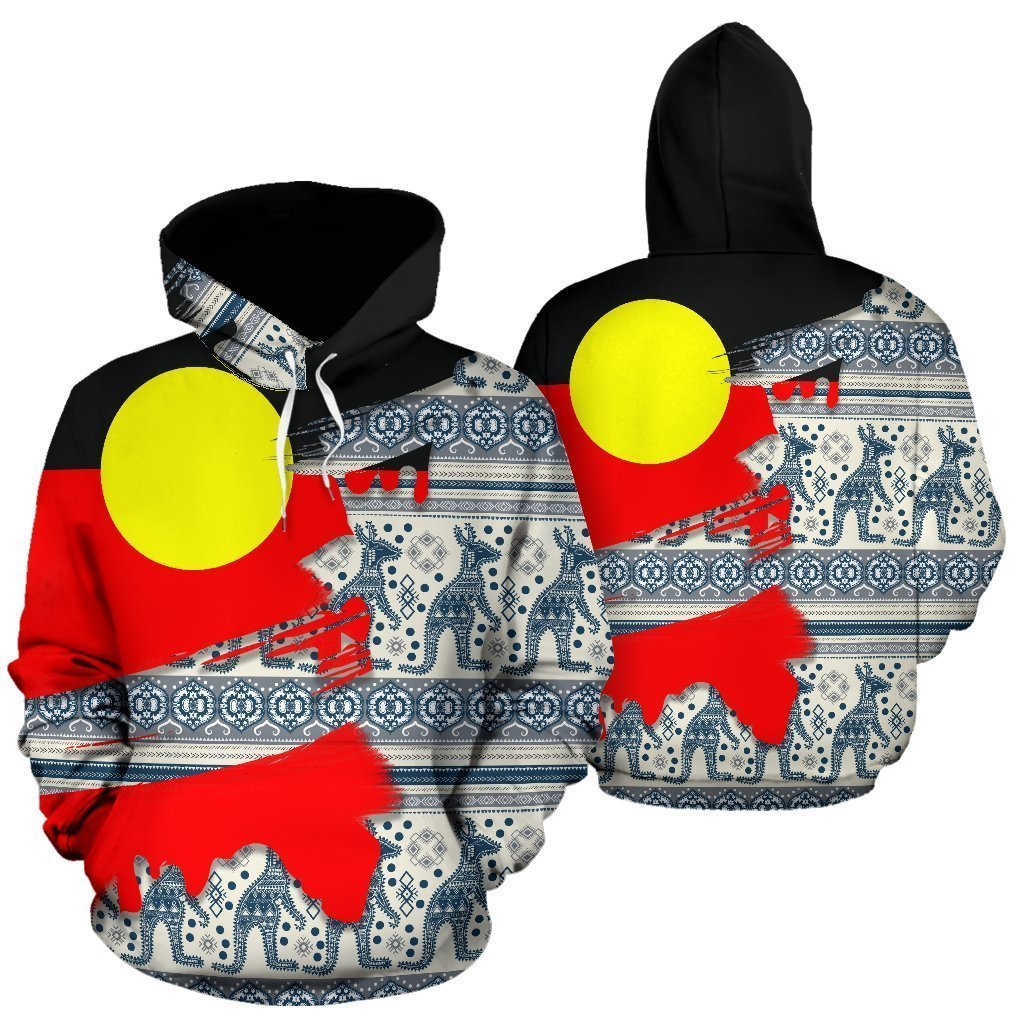 Aboriginal Flag And Pattern 3D All Over Printed Hoodie MP512 - Amaze Style™-Apparel
