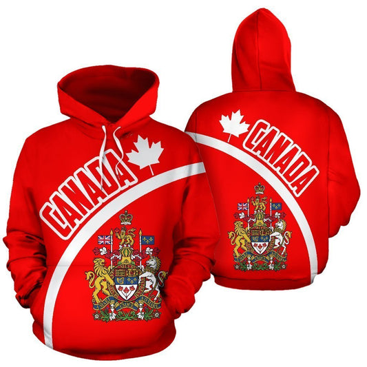 Canada Hoodie Wave Flag PL - Amaze Style™-Apparel