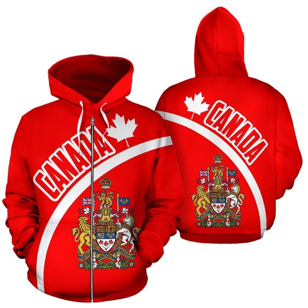 Canada Hoodie Wave Flag PL - Amaze Style™-Apparel