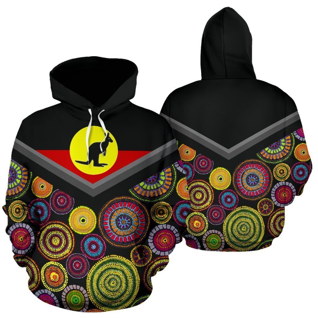 Australia Koori Kangaroo All Over Print Hoodies-Apparel-MP-Hoodie-S-Vibe Cosy™