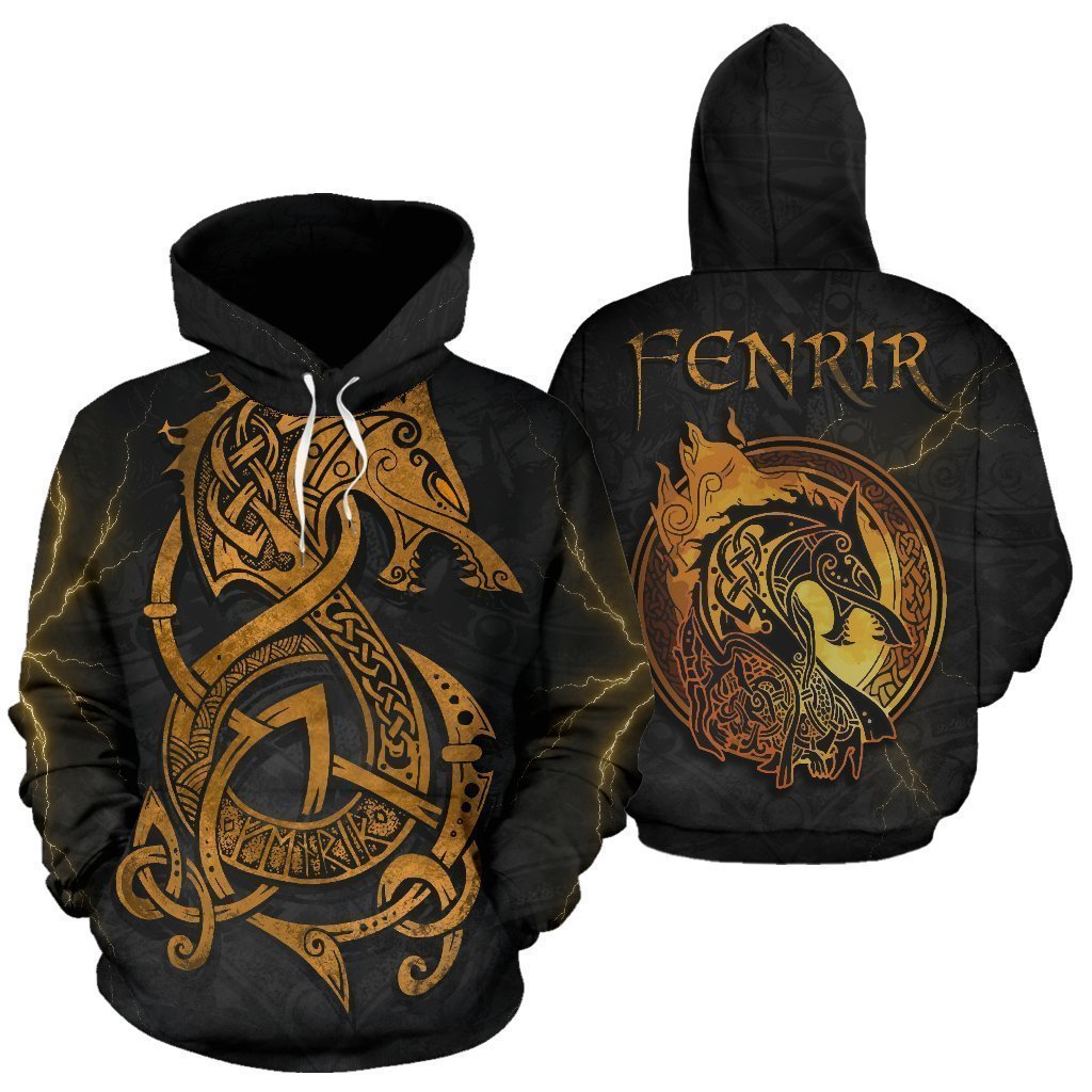 Viking Hoodie - Fenrir Storm - Amaze Style™-Apparel