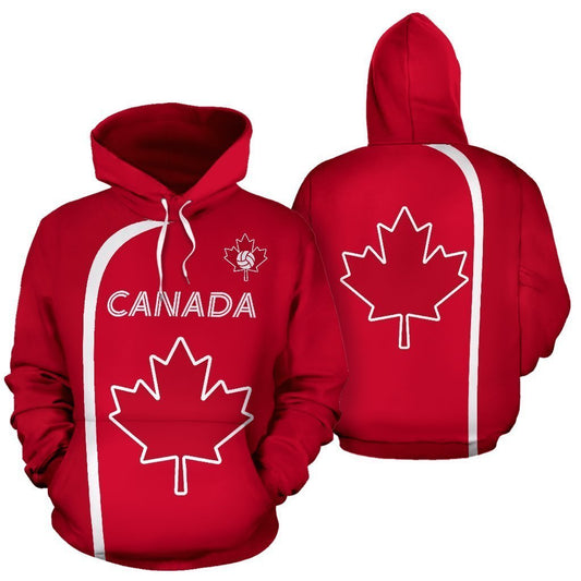 Canada Hoodie Maple Leaf - Volleyball Style PL - Amaze Style™-Apparel