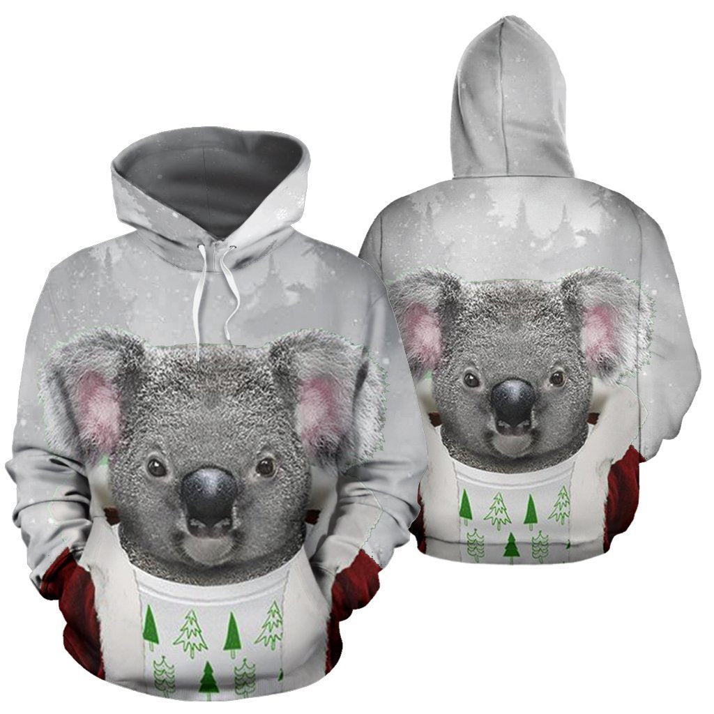 Australia Koala Claus Christmas™ Hoodie - Amaze Style™-ALL OVER PRINT HOODIES (P)
