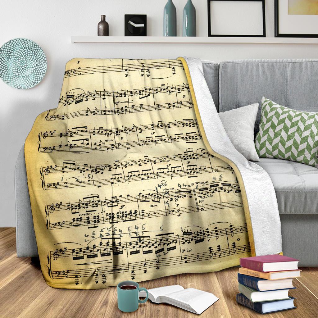 Vecchio Spartito - Coperta in Pile -Amaze Style™-Premium BlanketVecchio Spartito - Coperta in Pile -Youth (56 x 43 inches / 140 x 110 cm)-Vibe Cosy™