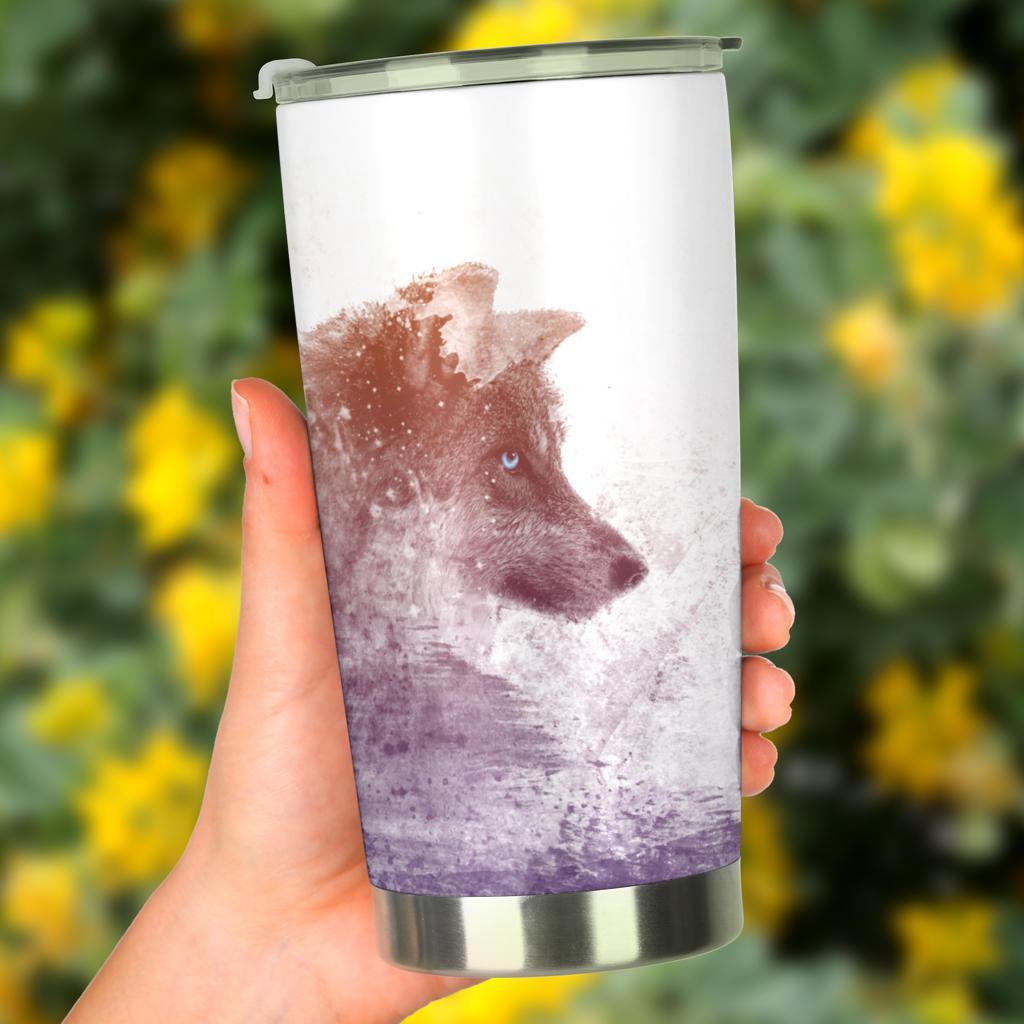 Wolf Tumbler-Amaze Style™-Tumbler - Wolf Tumbler-20oz Large-Vibe Cosy™