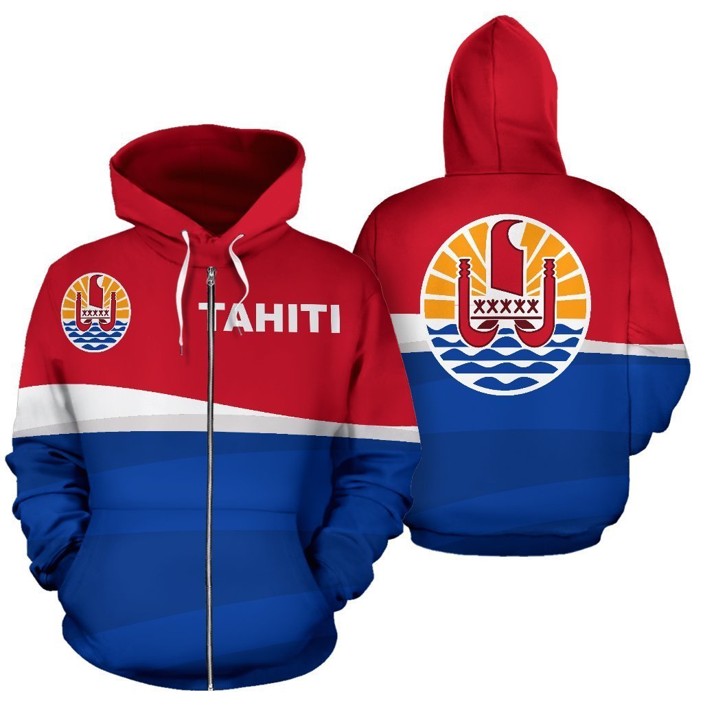 Tahiti Zip Up Hoodie 02 K5 - Amaze Style™-Apparel