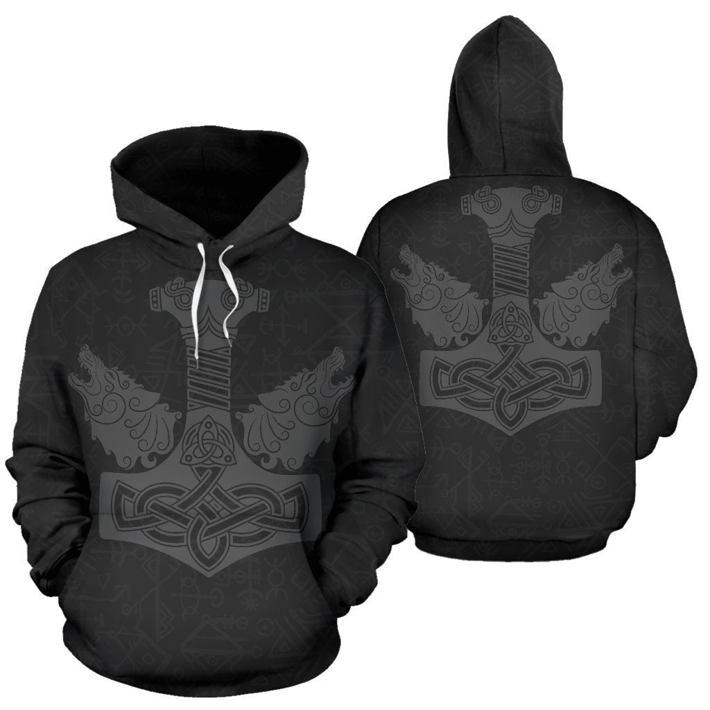 Thor s hammer Hoodie Patterns Viking TH5 - Amaze Style™-ALL OVER PRINT HOODIES (P)