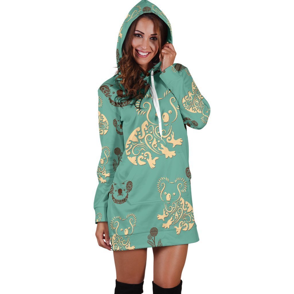 Australia Koala Women's Hoodie Dress NN8 - Amaze Style™-HOODIE DRESSES