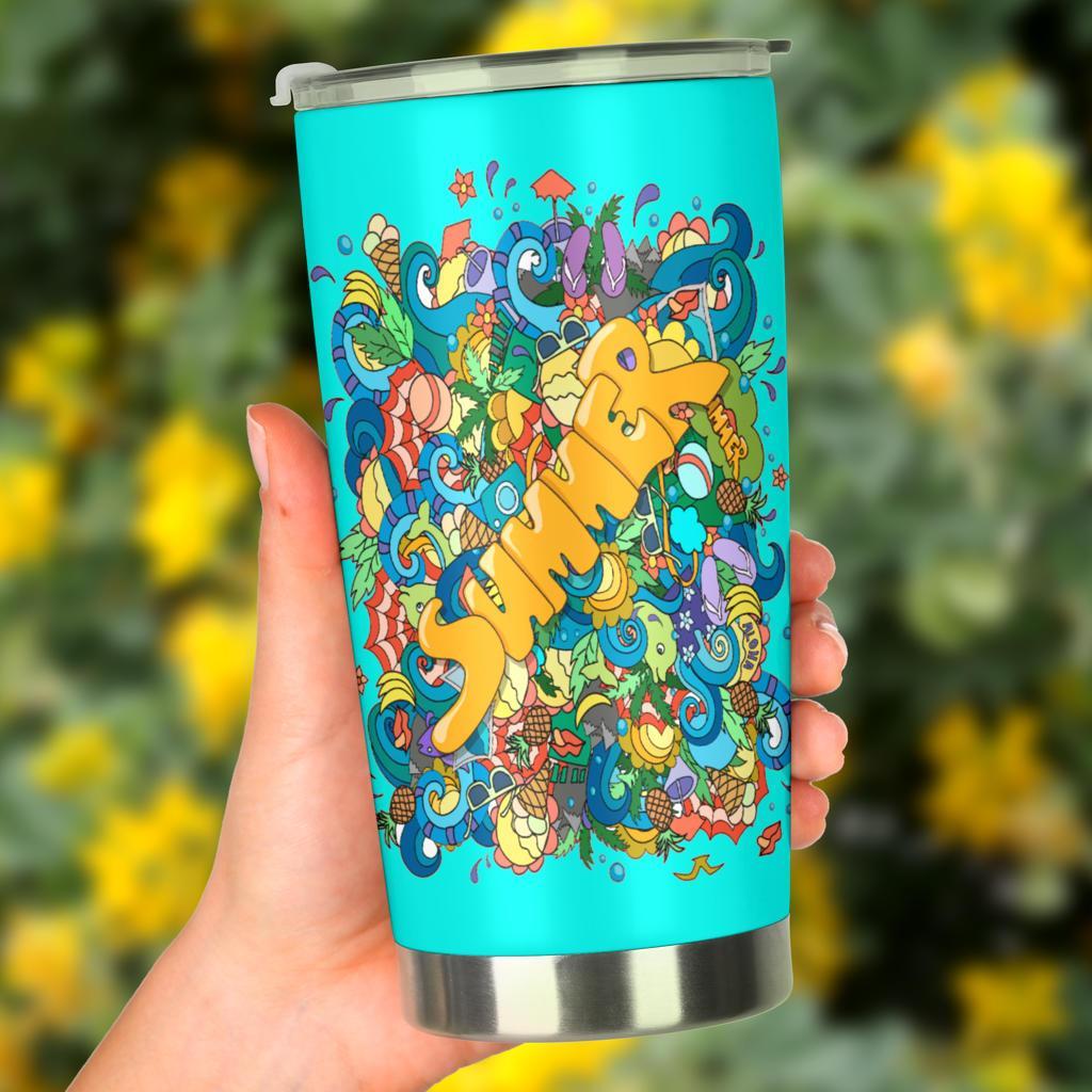 Summer Azzurro-Amaze Style™-Tumbler - Summer Azzurro-20oz Large-Vibe Cosy™