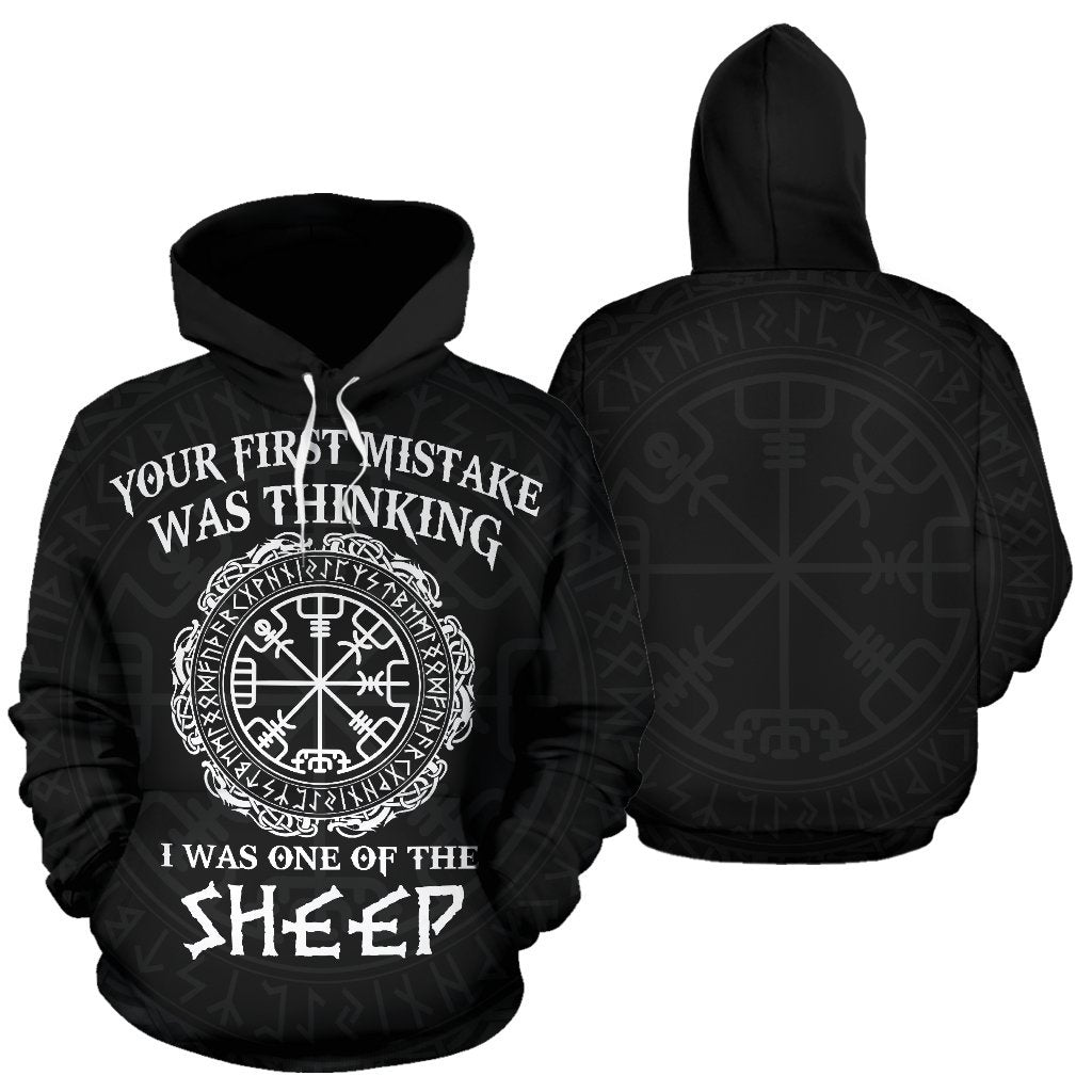 Viking Hoodie - Your First Mistake - Amaze Style™-ALL OVER PRINT HOODIES (P)