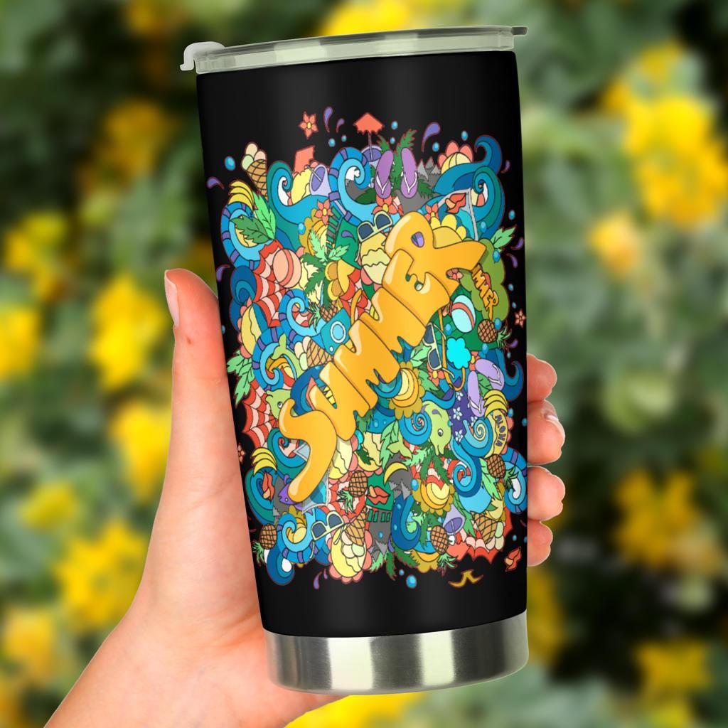 Summer - Nero -Amaze Style™-Tumbler - Summer - Nero -20oz Large-Vibe Cosy™