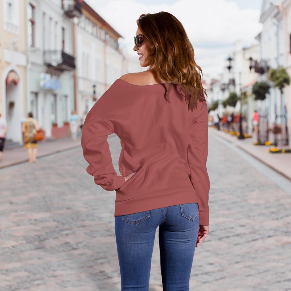 Breadwinner Powerlips - Women's Off Shoulder Sweater-Amaze Style™-Women's Off Shoulder Sweater - Breadwinner Powerlips - Women's Off Shoulder Sweater-2XS-Vibe Cosy™