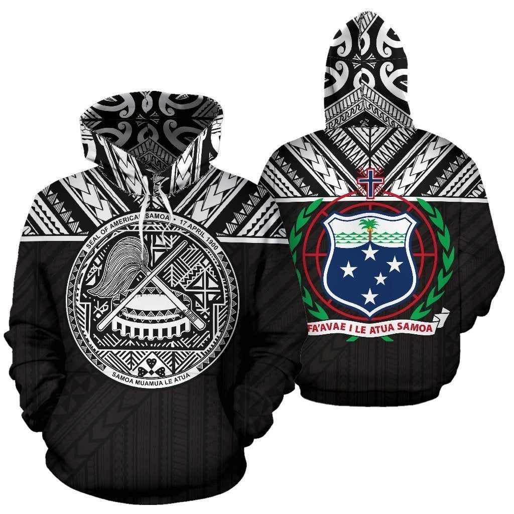American Samoa And Samoa All Over Hoodie - PL - Amaze Style™-ALL OVER PRINT HOODIES (P)
