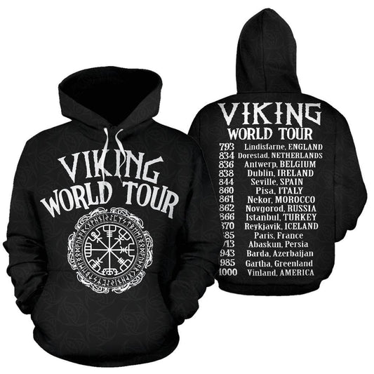 Viking World Tour - Hoodie A7 - Amaze Style™-ALL OVER PRINT HOODIES (P)