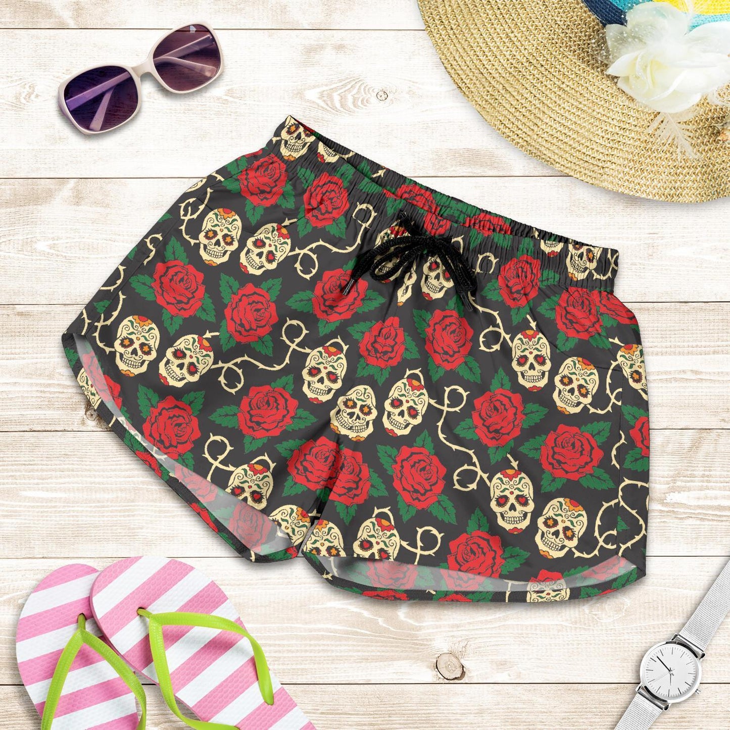 Teschio e Rose-Amaze Style™-Women's Shorts - Teschio e Rose-XS-Vibe Cosy™