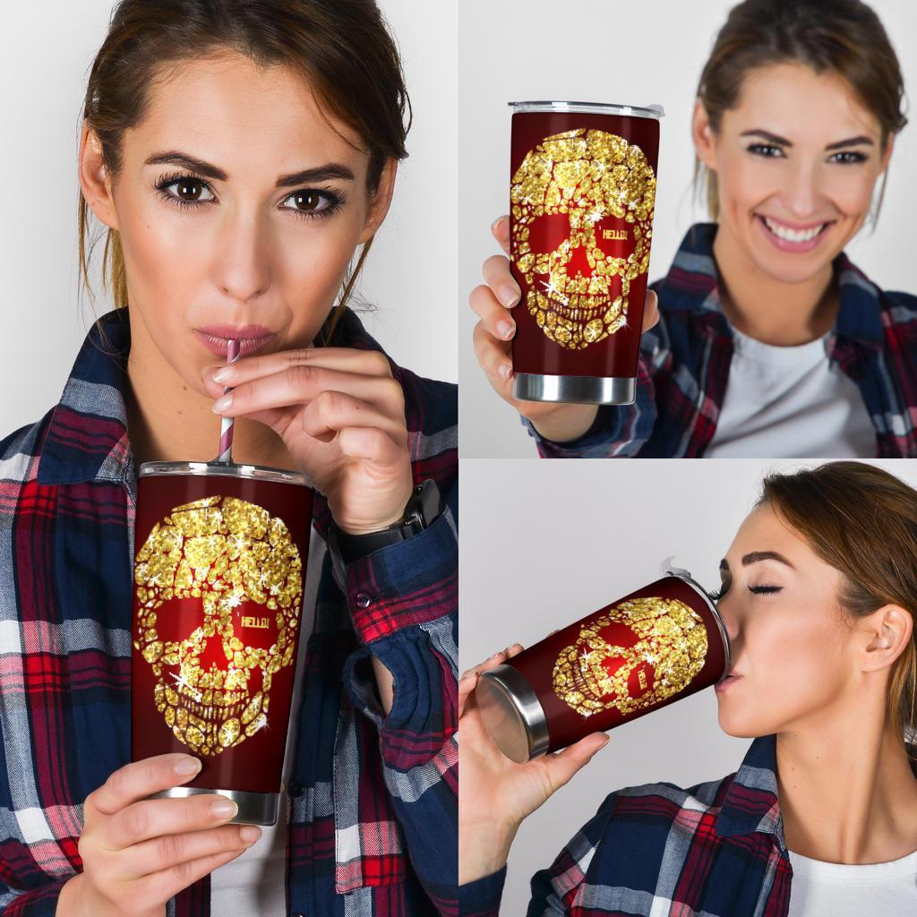 Teschio e Oro-Amaze Style™-Tumbler - Teschio e Oro-20oz Large-Vibe Cosy™