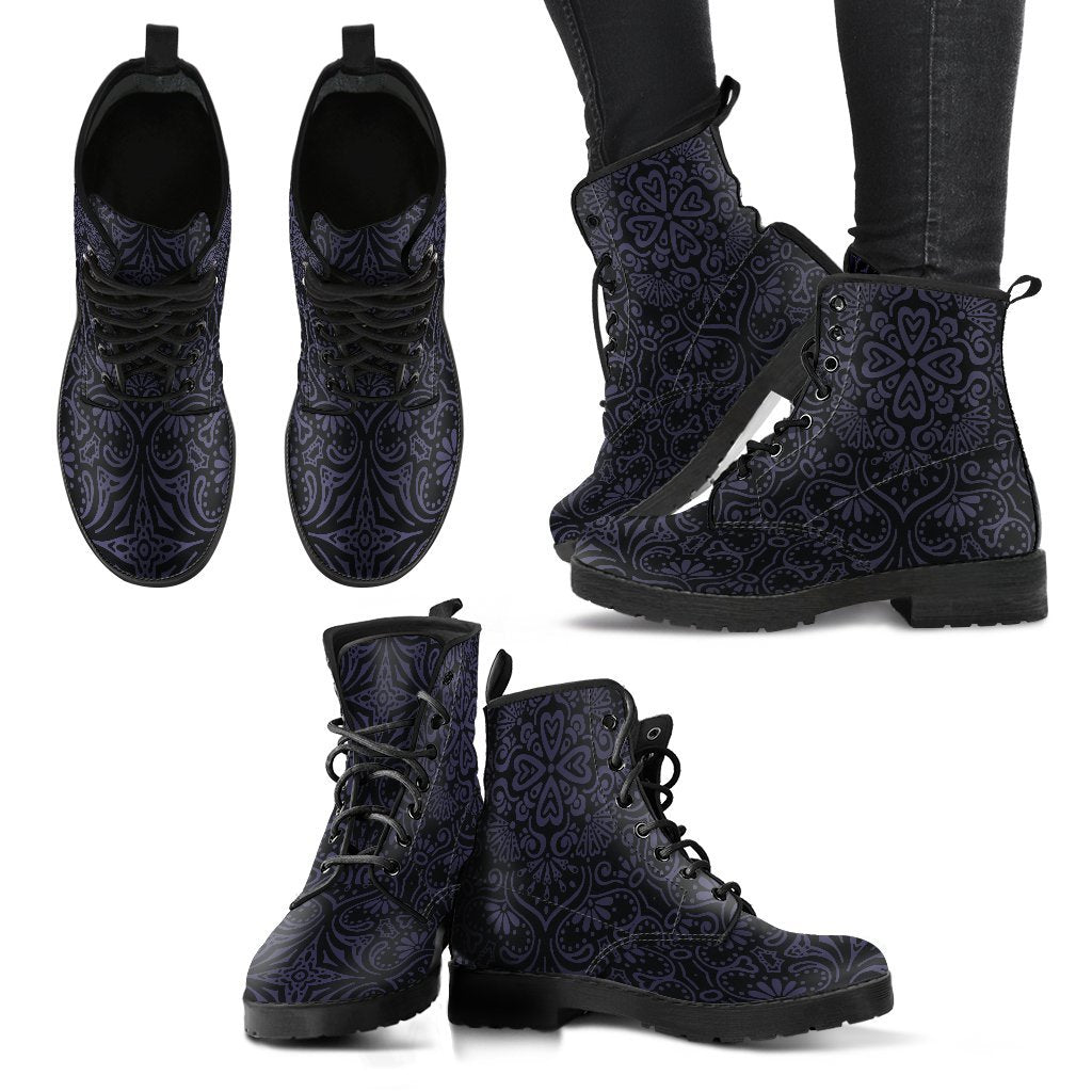 Bohemian Eclipse (Black) - Vegan Leather Boots-Amaze Style™-placeholder-placeholder-Vibe Cosy™