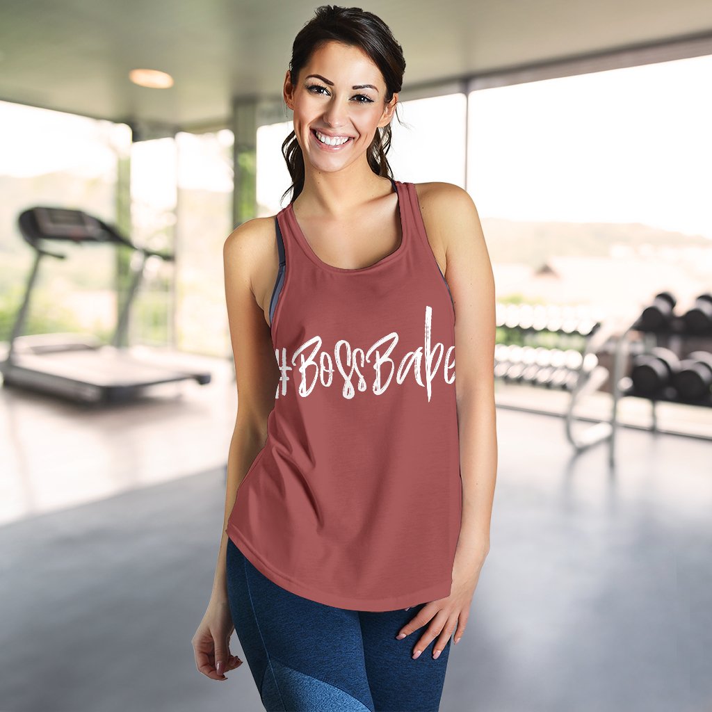 Breadwinner Powerlips #BossBabe - Women's Racerback Tank Top-Amaze Style™-Racerback Tank Top - Breadwinner Powerlips #BossBabe - Women's Racerback Tank Top-XS-Vibe Cosy™