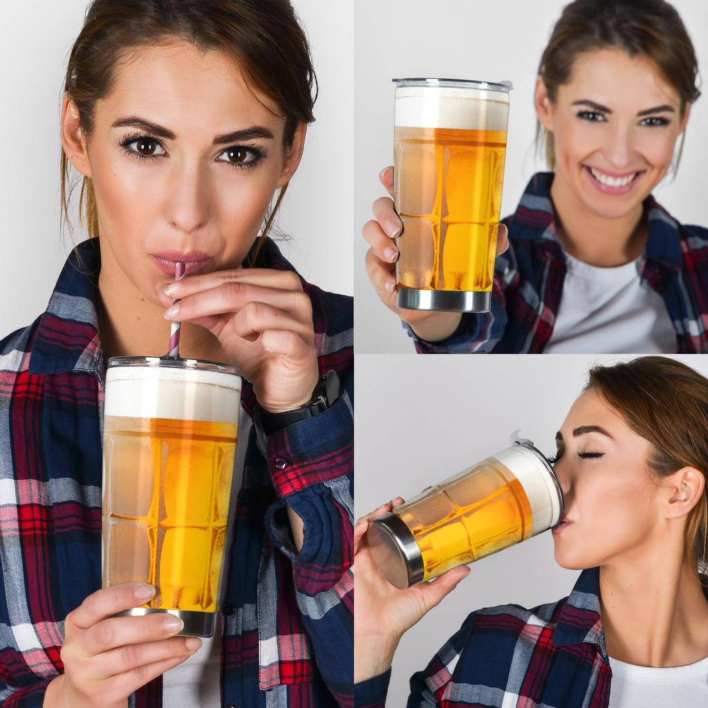 Birra - Bicchierone Termico 60 cl. -Amaze Style™-Tumbler - Birra - Bicchierone Termico 60 cl. -20oz Large-Vibe Cosy™