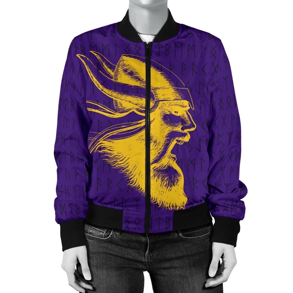 Viking Warrior™ Women's Bomber Jacket TH75 - Amaze Style™-BOMBER JACKETS (P)