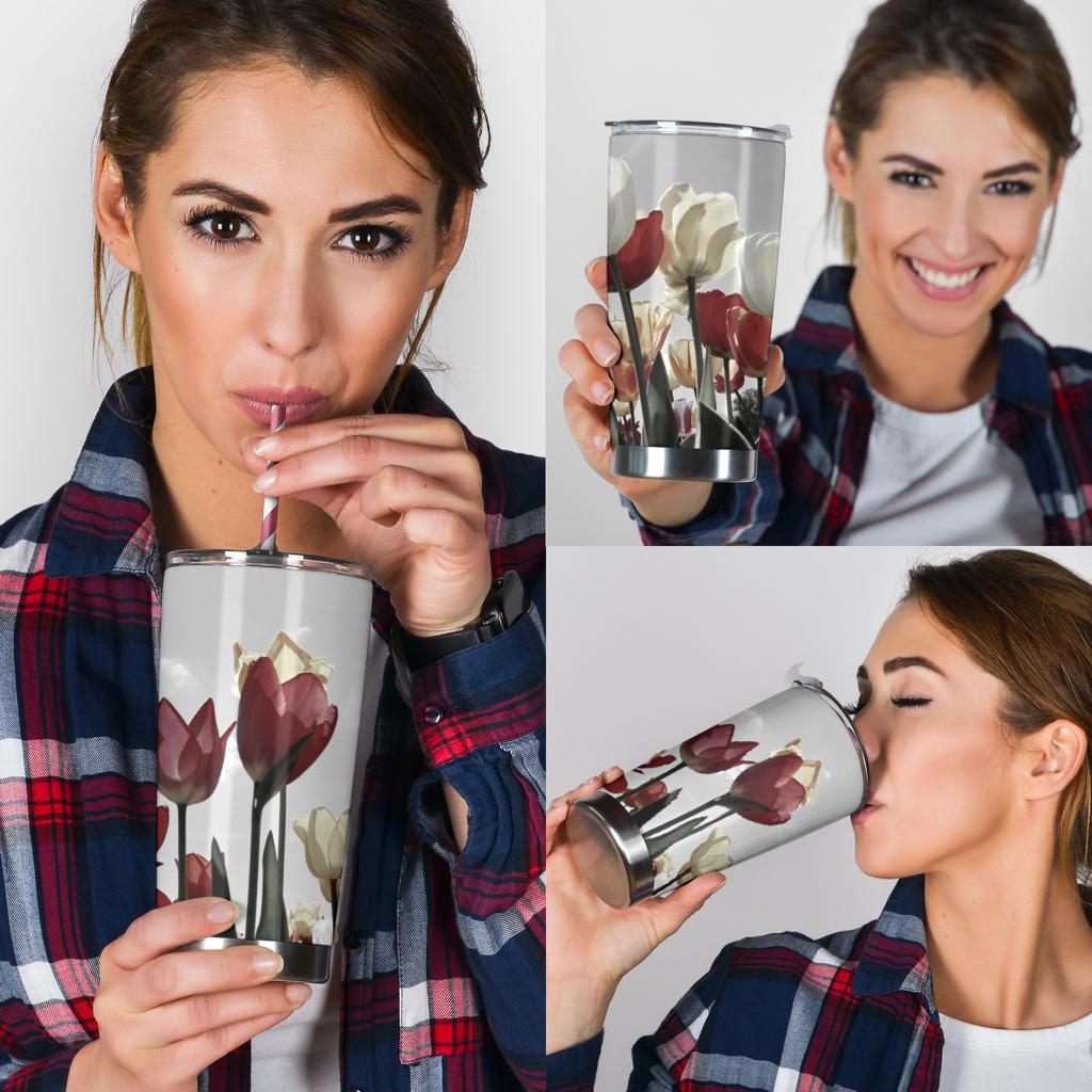 Tulip Tumbler-Amaze Style™-Tumbler - Tulip Tumbler-20oz Large-Vibe Cosy™