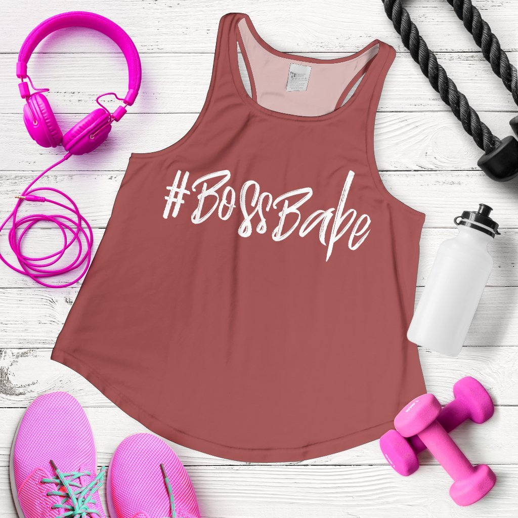 Breadwinner Powerlips #BossBabe - Women's Racerback Tank Top-Amaze Style™-Racerback Tank Top - Breadwinner Powerlips #BossBabe - Women's Racerback Tank Top-XS-Vibe Cosy™