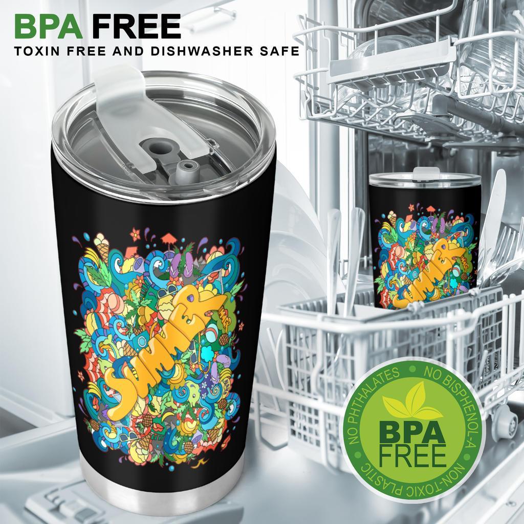 Summer - Nero -Amaze Style™-Tumbler - Summer - Nero -20oz Large-Vibe Cosy™