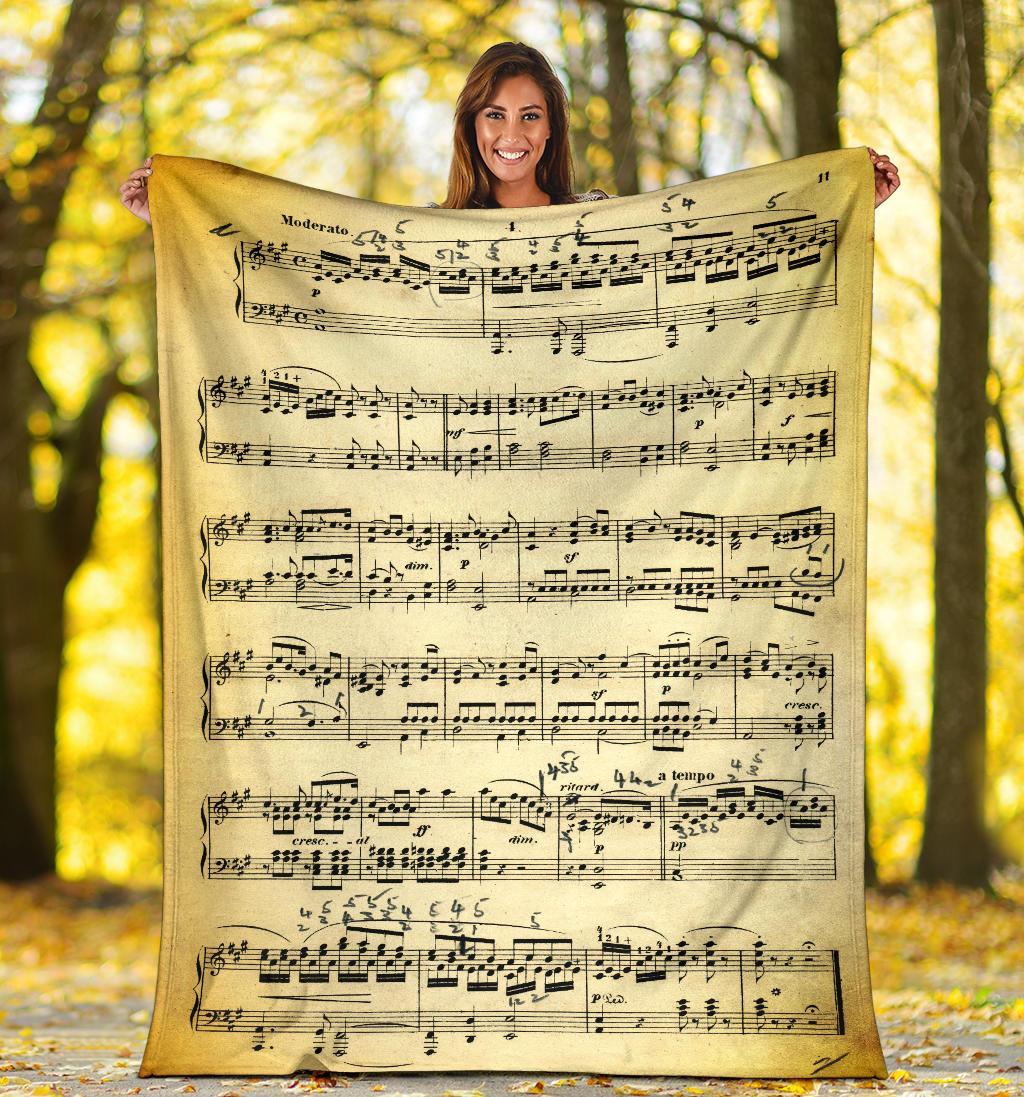 Vecchio Spartito - Coperta in Pile -Amaze Style™-Premium BlanketVecchio Spartito - Coperta in Pile -Youth (56 x 43 inches / 140 x 110 cm)-Vibe Cosy™