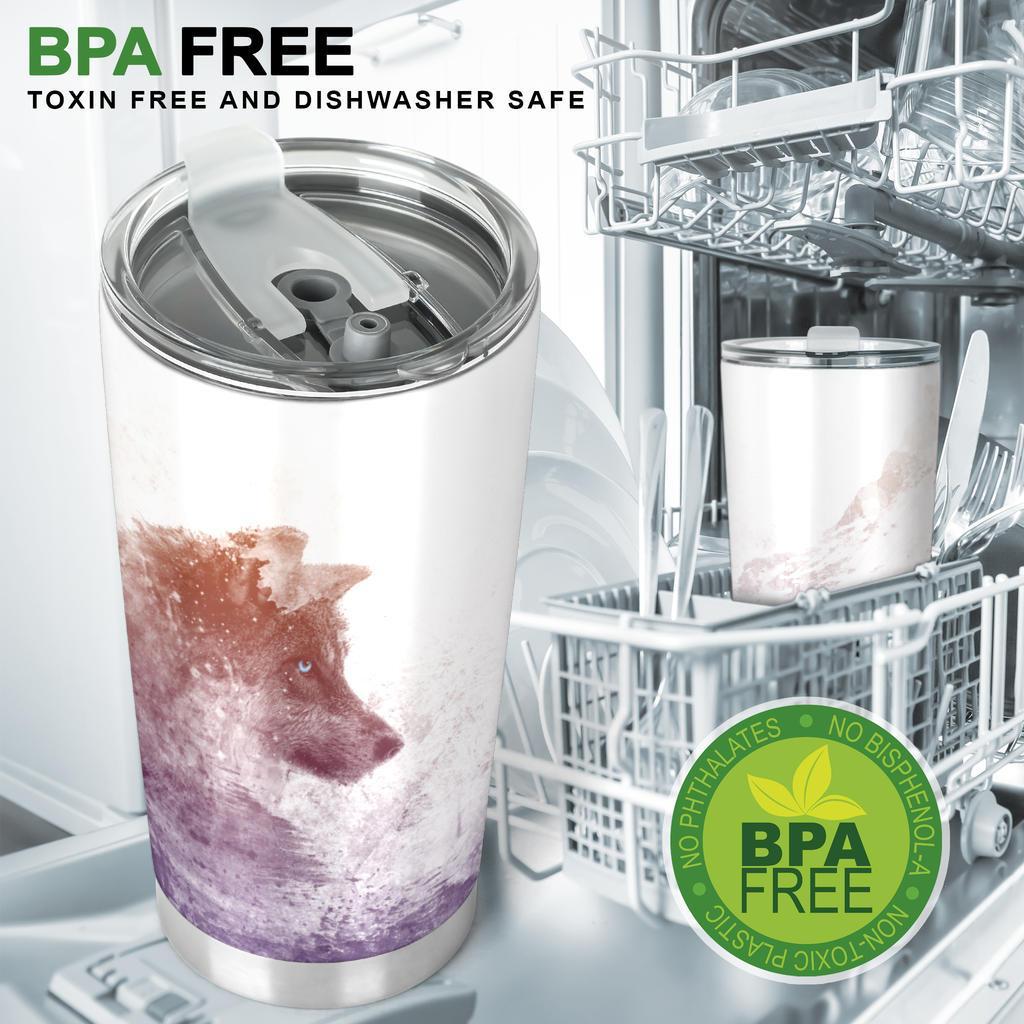 Wolf Tumbler-Amaze Style™-Tumbler - Wolf Tumbler-20oz Large-Vibe Cosy™