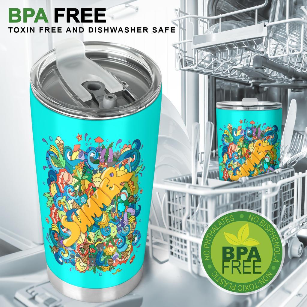 Summer Azzurro-Amaze Style™-Tumbler - Summer Azzurro-20oz Large-Vibe Cosy™