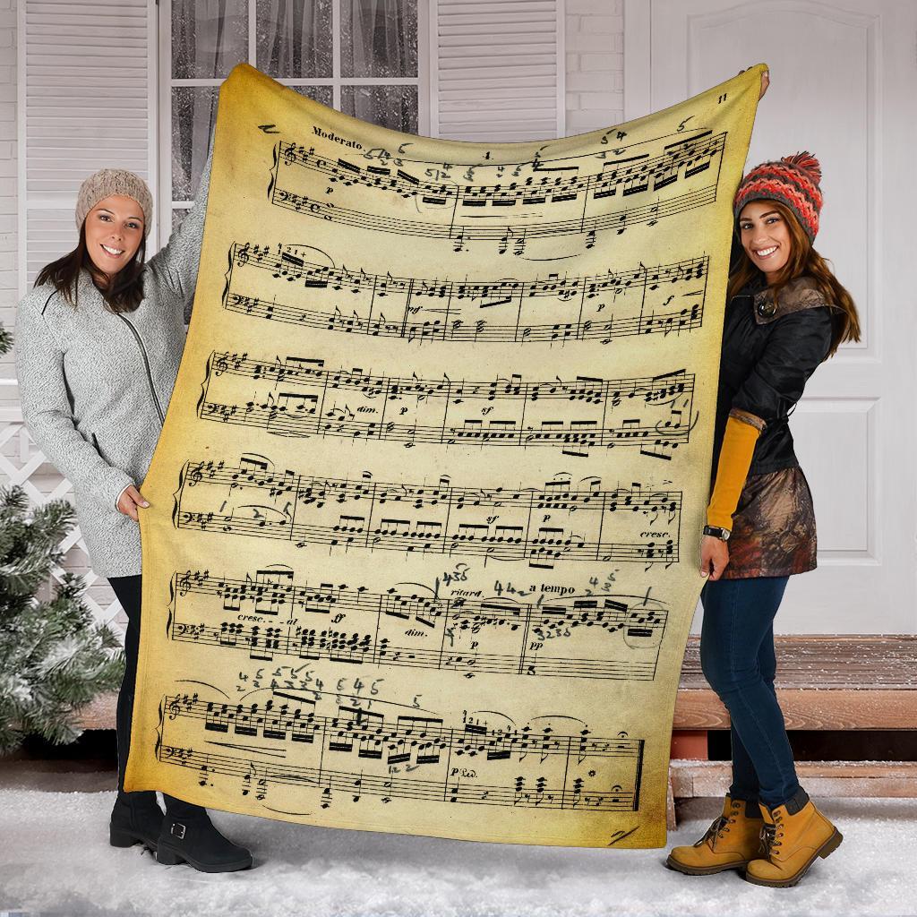 Vecchio Spartito - Coperta in Pile -Amaze Style™-Premium BlanketVecchio Spartito - Coperta in Pile -Youth (56 x 43 inches / 140 x 110 cm)-Vibe Cosy™