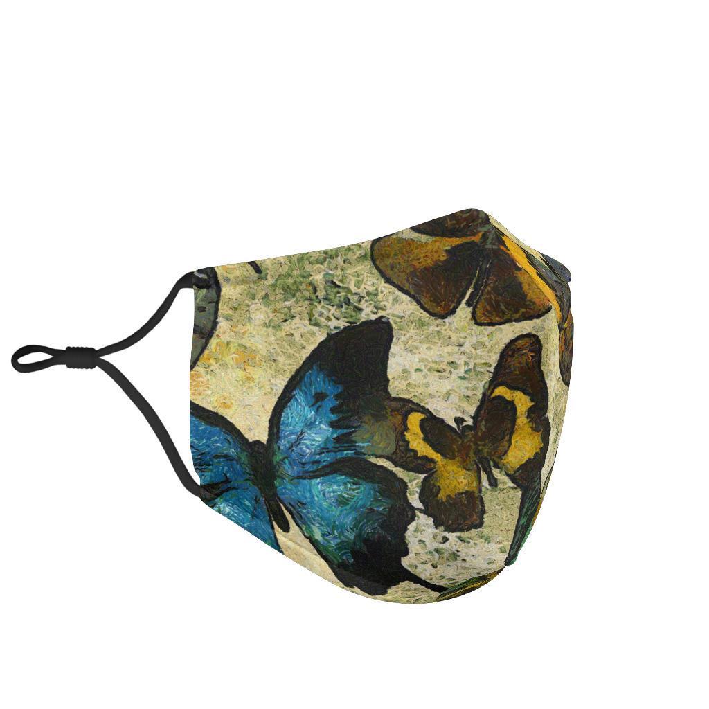 Butterfly Collection Adjustable Face Mask-Amaze Style™-Face Mask - Butterfly Collection Adjustable Face Mask-Adult Mask + 2 FREE Filters (Age 13+)-Vibe Cosy™