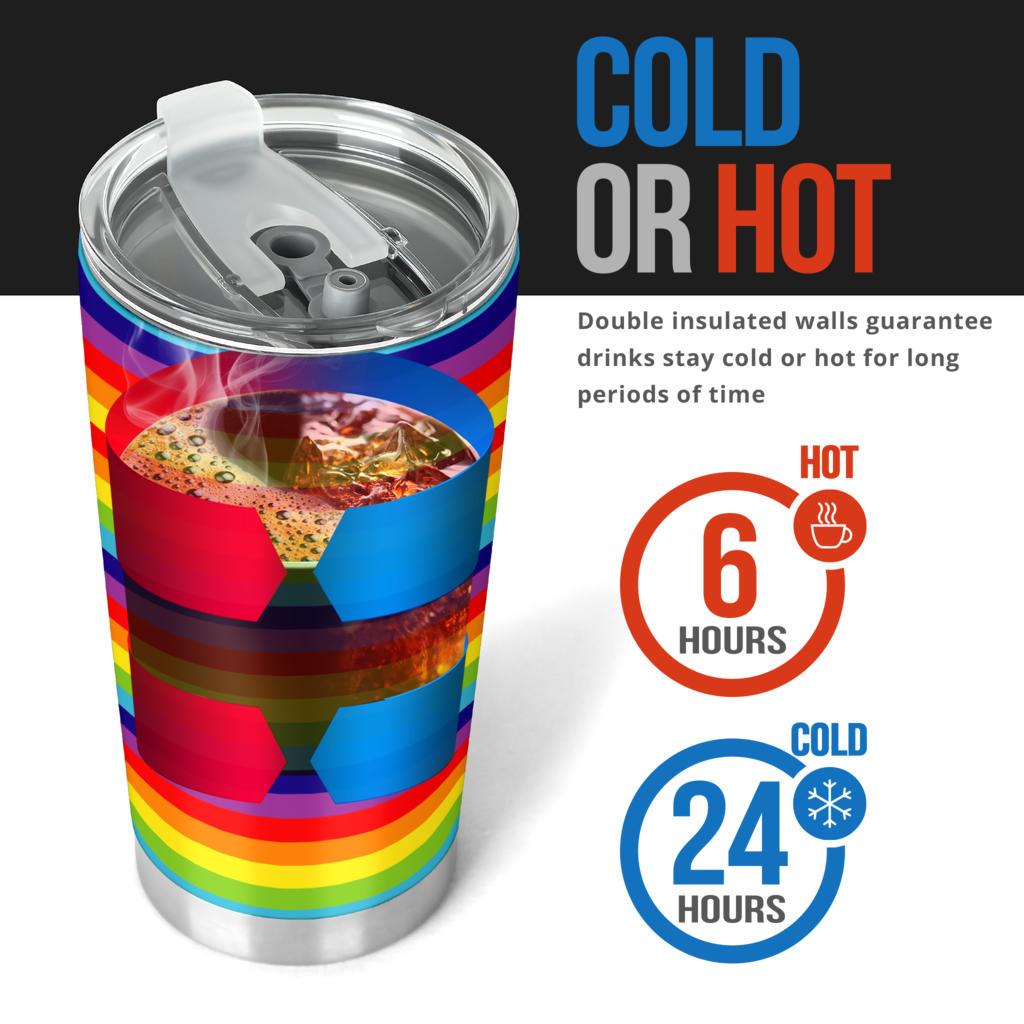 Tumbler Rainbow-Amaze Style™-Tumbler - Tumbler Rainbow-20oz Large-Vibe Cosy™