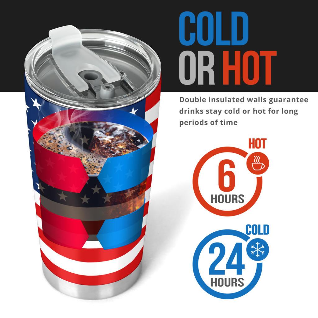 America Tumbler-Amaze Style™-Tumbler - America Tumbler-20oz Large-Vibe Cosy™