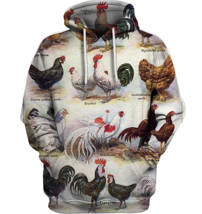 3D All Over Print Chicken Collector Shirt-Apparel-6teenth World-Hoodie-S-Vibe Cosy™